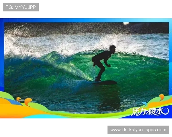 冲浪小将一脚踏浪腾空如海上鸟人